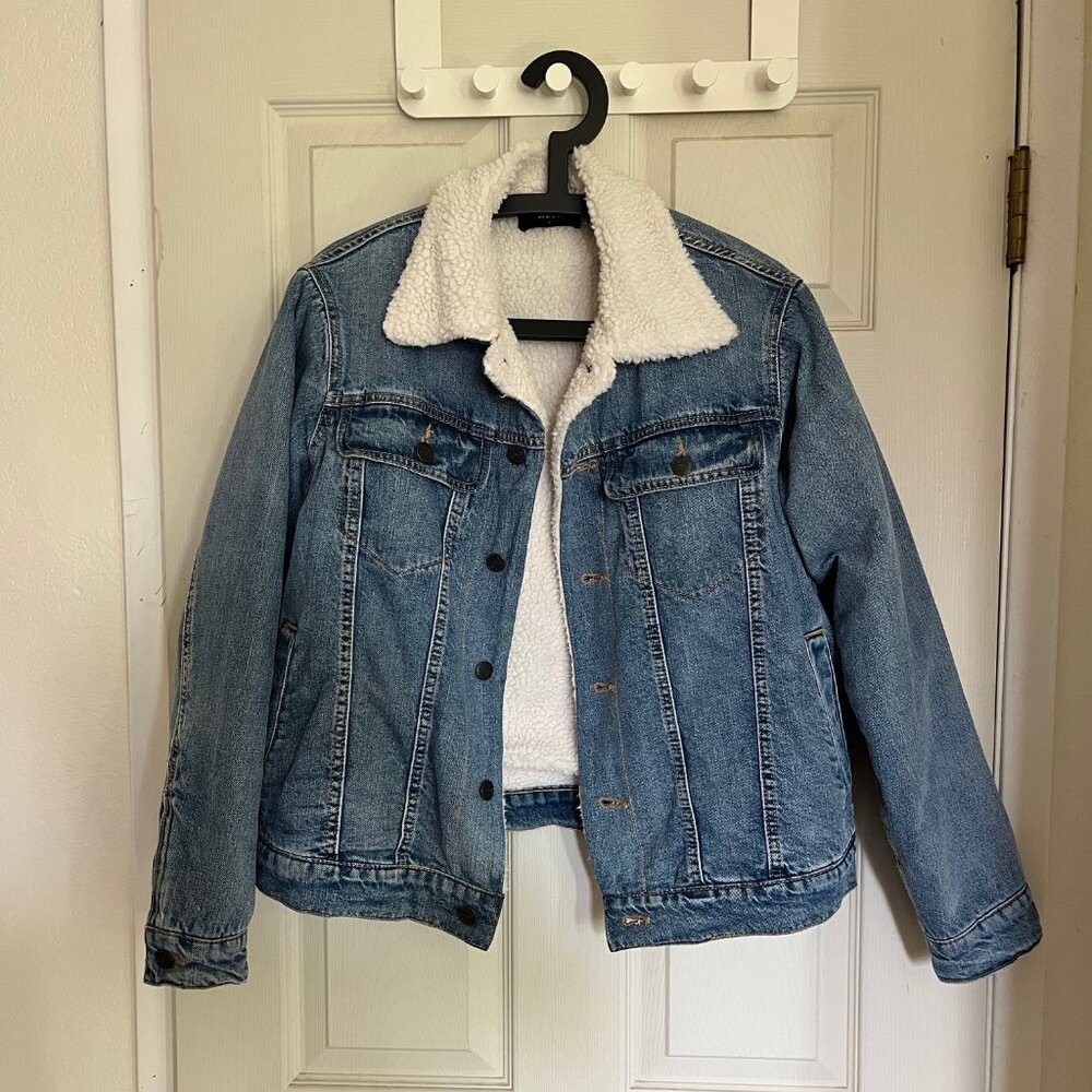 ABLE sherpa denim jacket